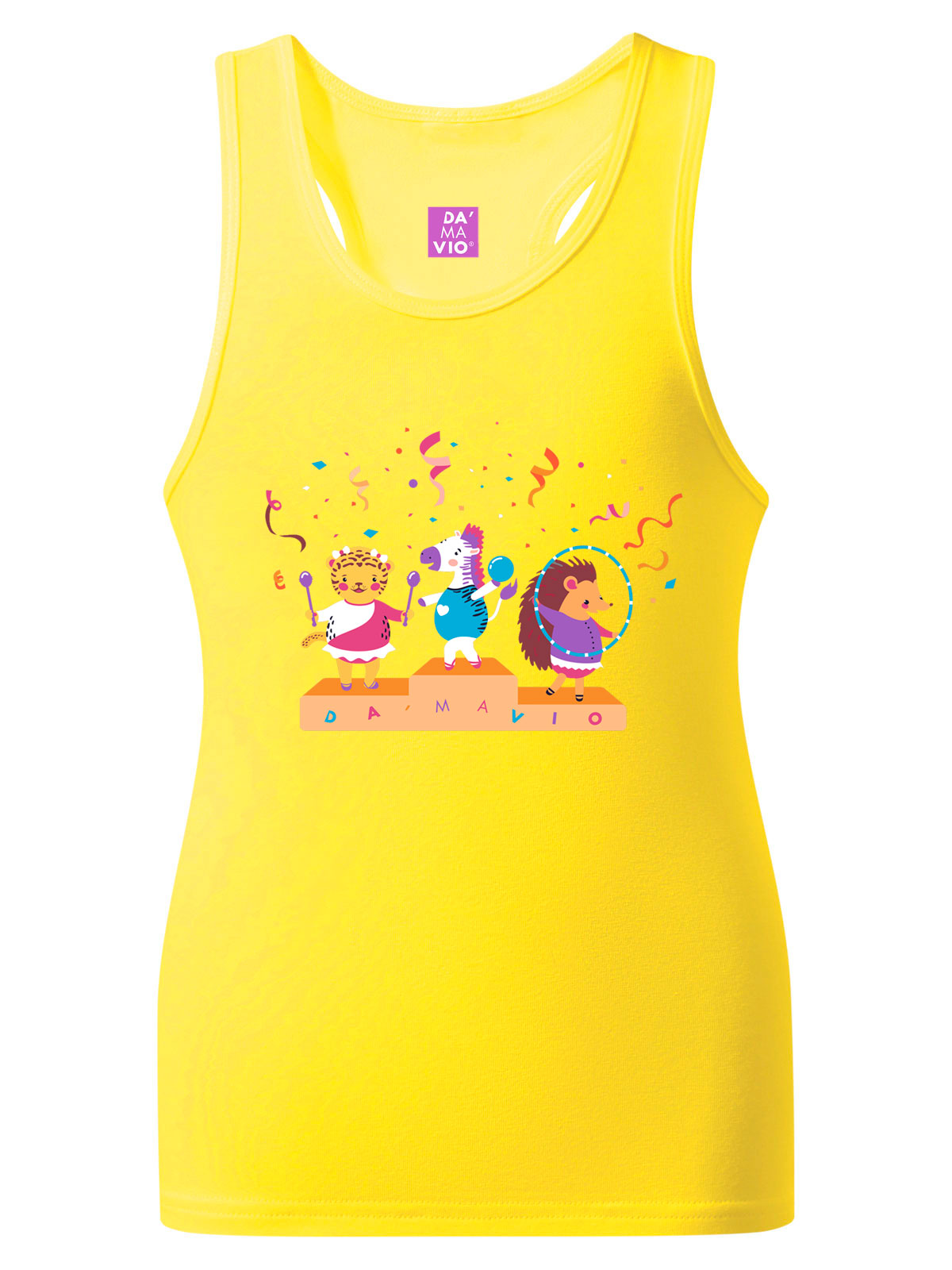 Майка, MDS011904Y, хлопок, жёлтый